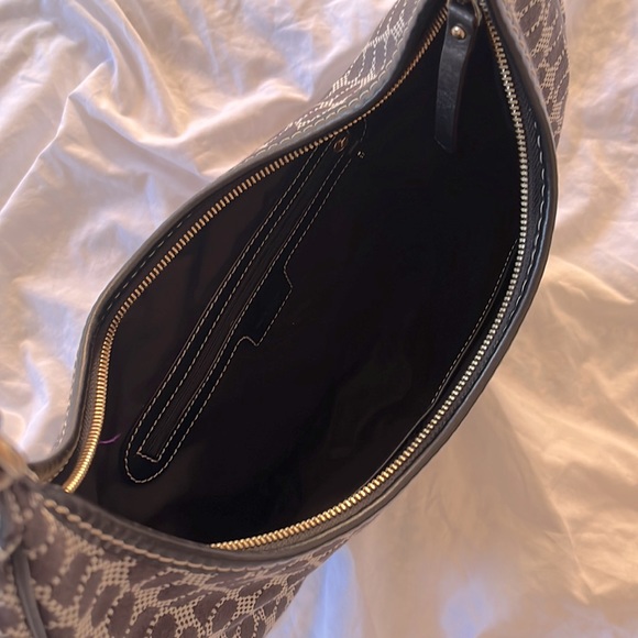 Black and White Kate Spade Shoulder Bag Purse Rounded - Picture 5 of 6